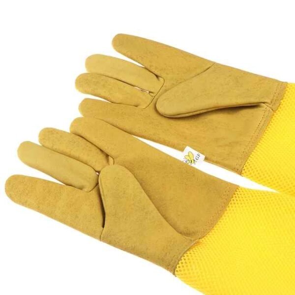 Brown leather beekeeping Gloves