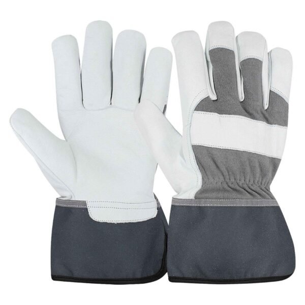 Leather rigger gloves grey