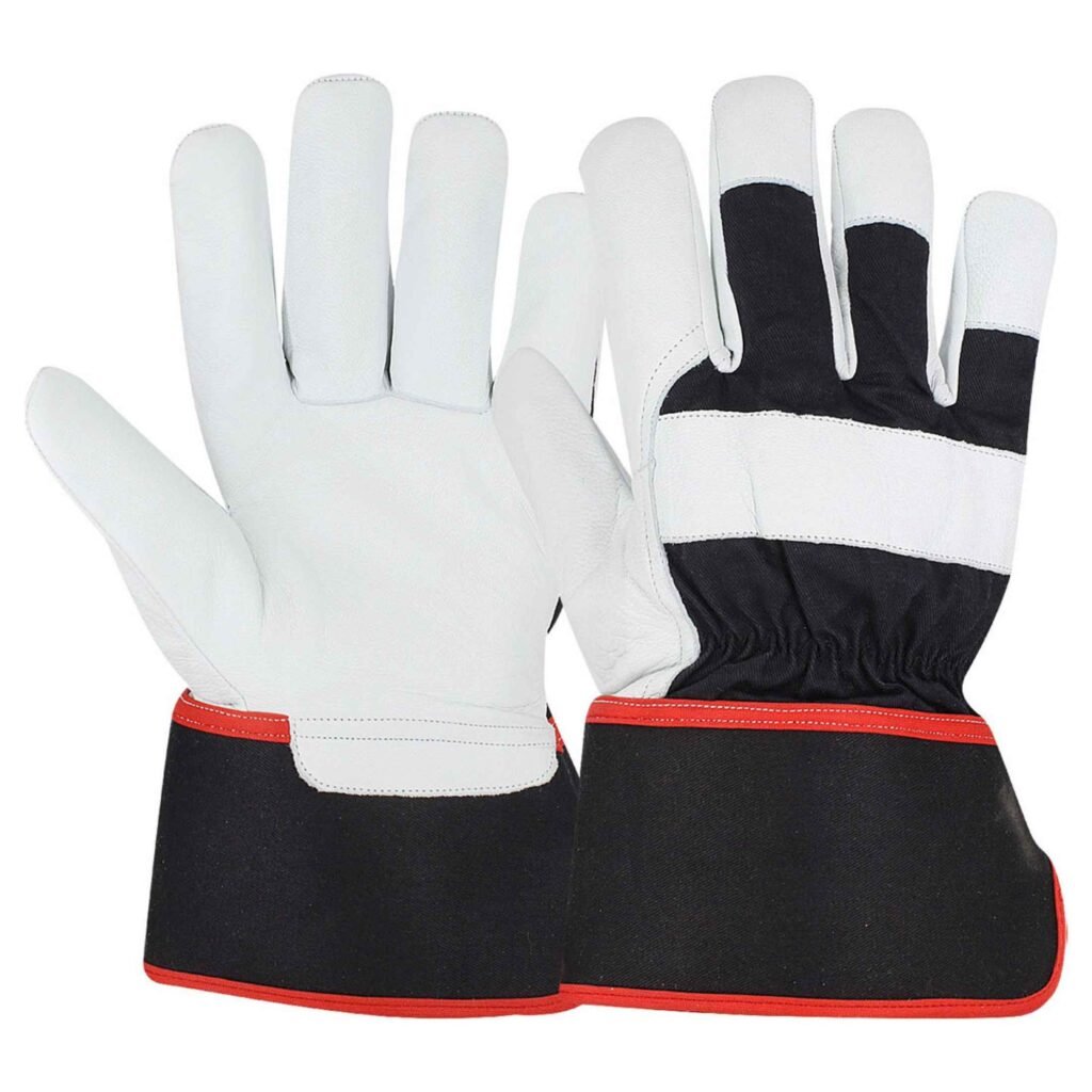 Leather rigger gloves black